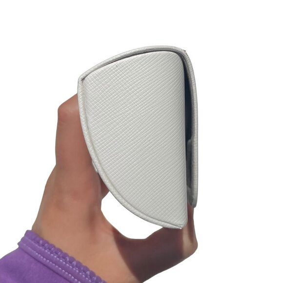 Michael Kors sunglass case eyeglass faux leather soft white cloth booklet NEW - Picture 5 of 5